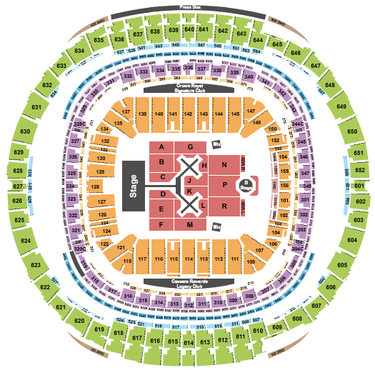 Caesars Superdome Chris Brown Seating Chart